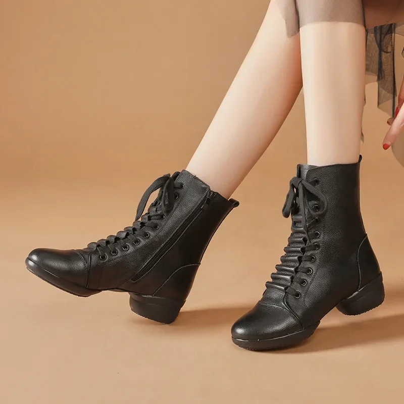 Sewing Latex - XIHAHA Hochwertige Damen-Tanzstiefel, Jazz-Tanzschuhe, weiche Damen-Ballsaal-